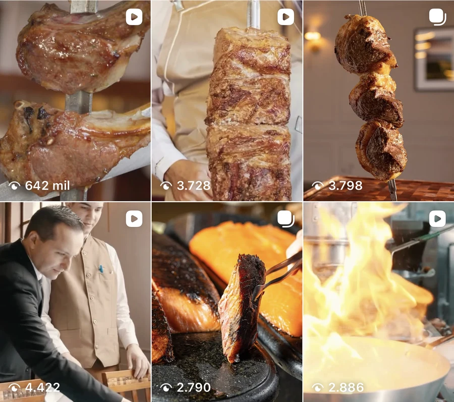 Reels do Jardineira Grill no Instagram
